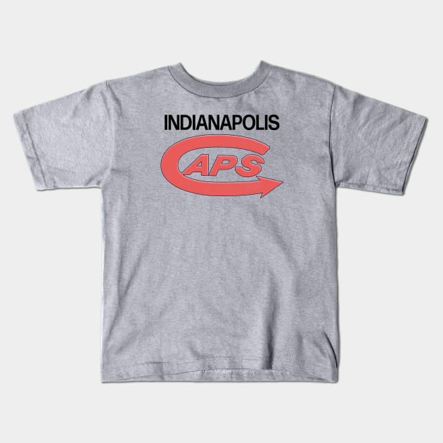 DEFUNCT - Indianapolis Caps Football Kids T-Shirt by LocalZonly